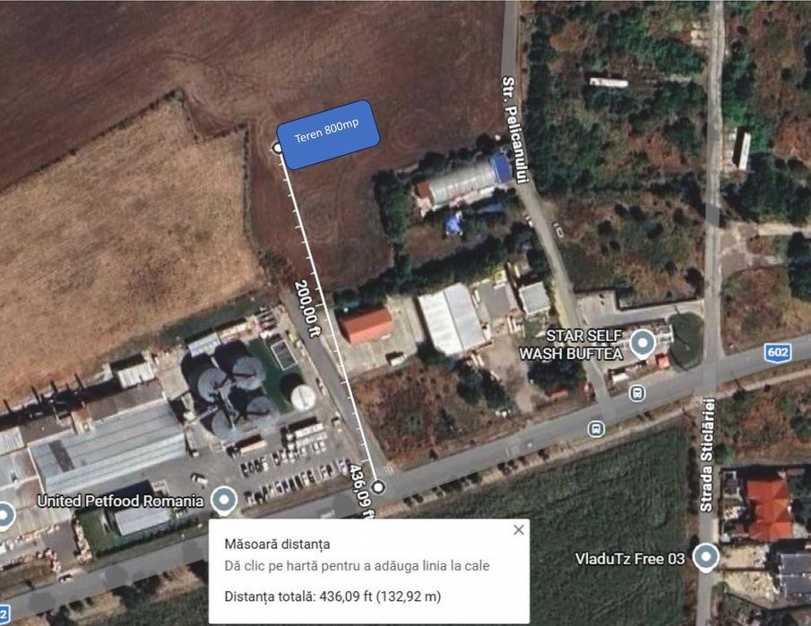 Teren 800mp Buftea – zonă mixtă, zona Str. Milano