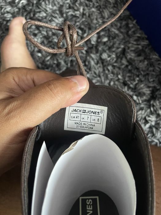 Ghete barbatesti elegante - Jack and Jones - marimea 41 , culoare maro