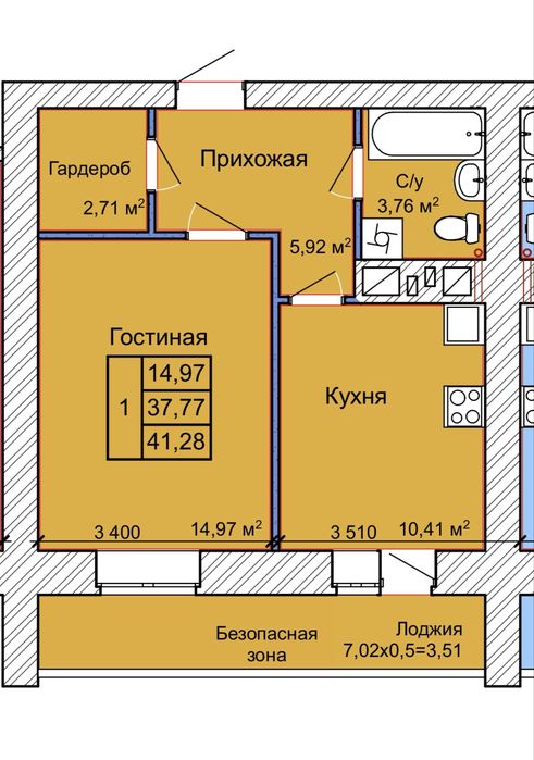 Продам 1 комнатную квартиру
