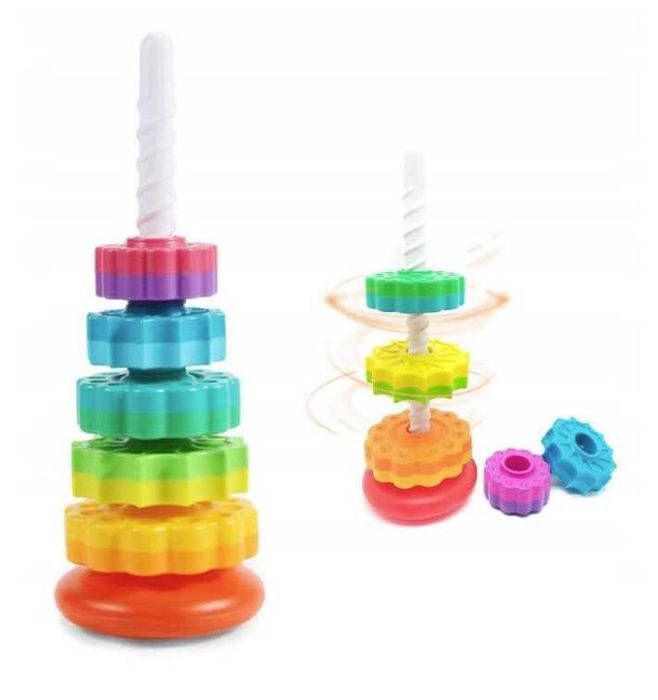 Многоцветна въртяща се кула