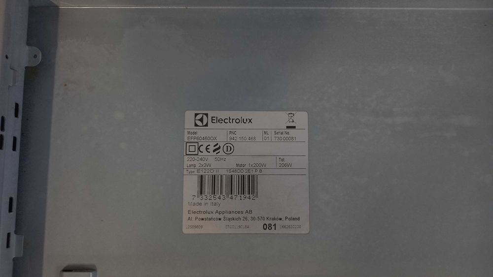 Hotă incorporabilă telescopică Electrolux