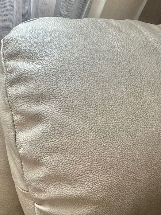 П - образен диван естествена кожа