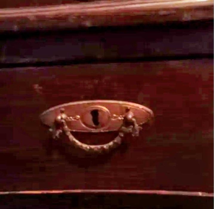 Masa machiaj/Toaleta lemn masiv interbelică Art Deco oglindărabatabila