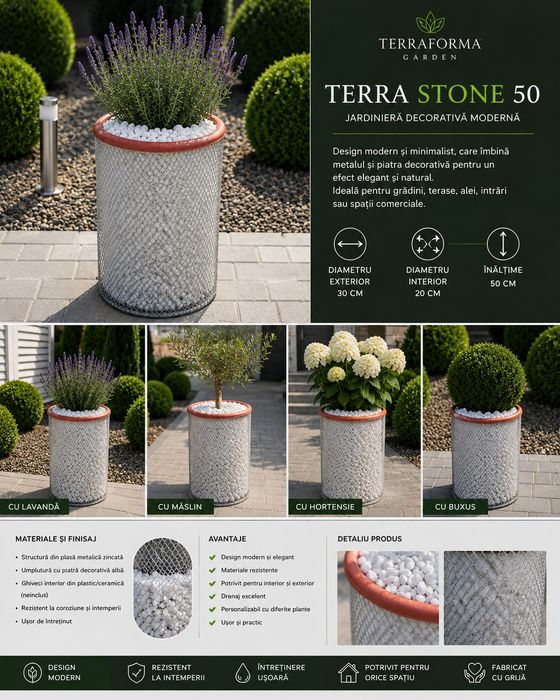 Jardiniere și Ghivece Premium realizate manual