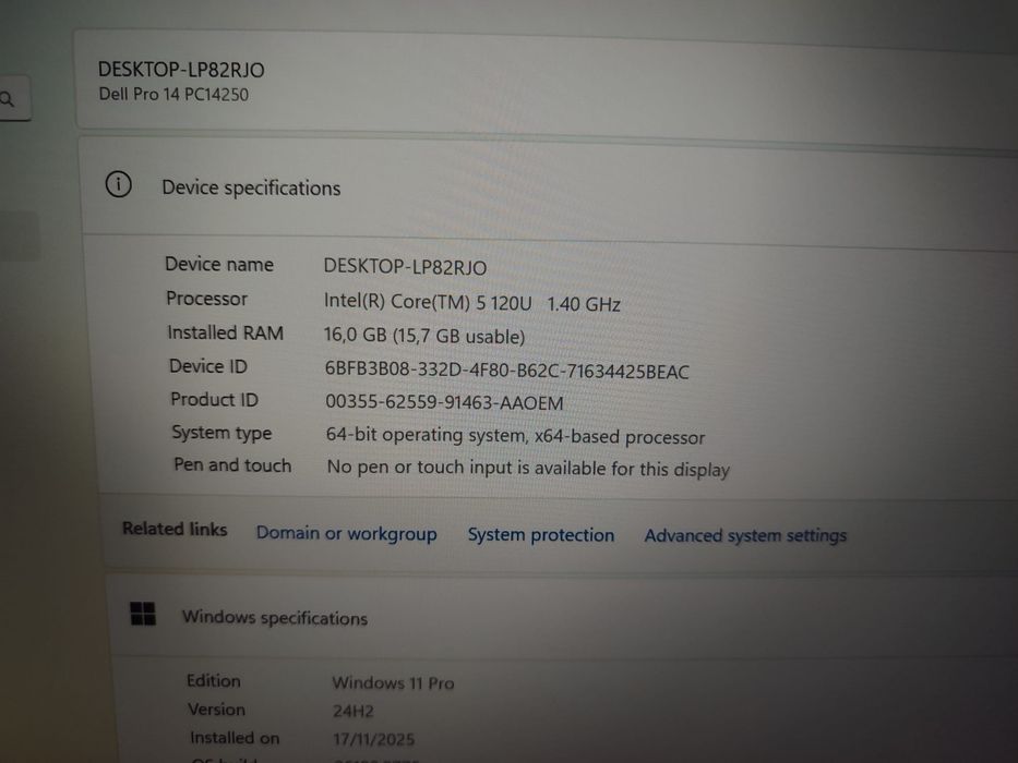 OFERTA Dell 14 PRO 16 GB RAM, 512SSD, I5