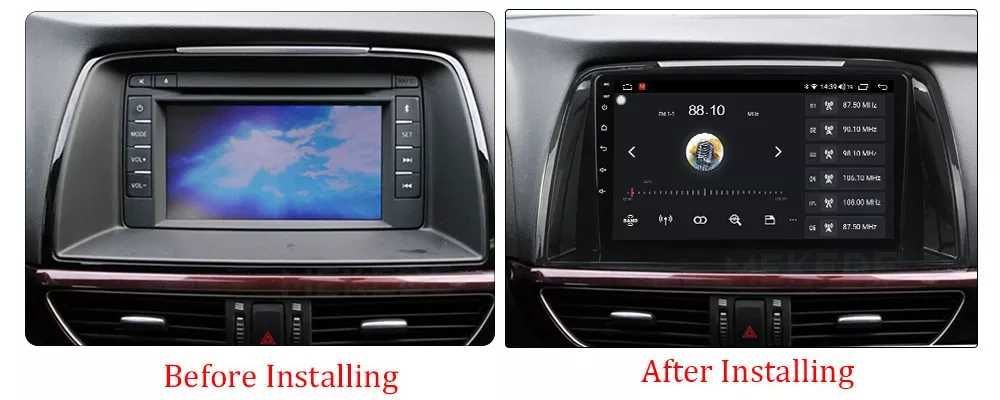 NAVIGATIE Android 14 Mazda 6 2013 - 2015 1/8 Gb Waze CarPlay + CAMERA