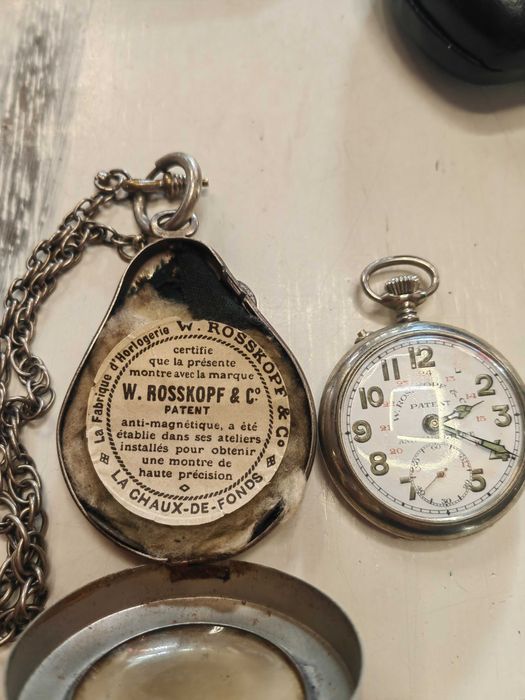 ,Много стар джобен часовник W.ROSKOPF.&C"PATENT
