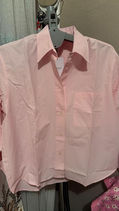 Рубашка нежно розовый