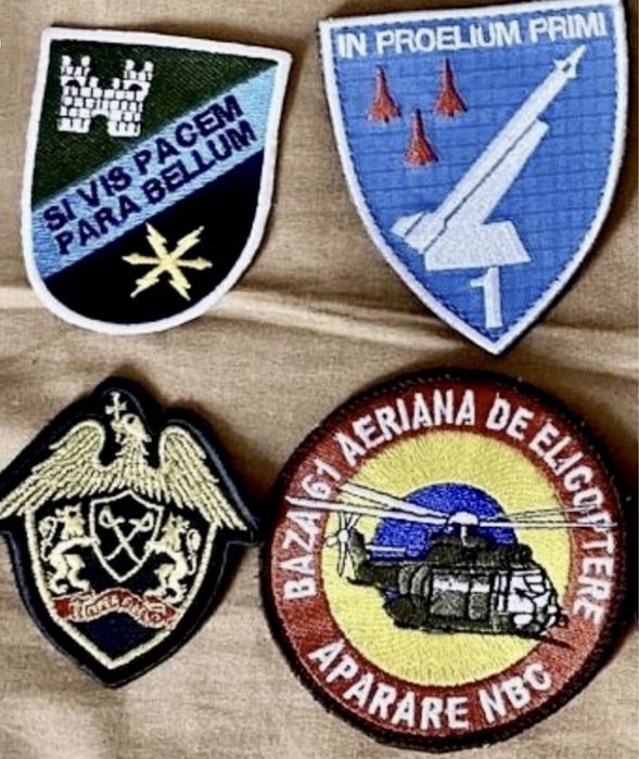 Embleme ecusoane de aviatie chimie militara artilerie jandarmerie etc