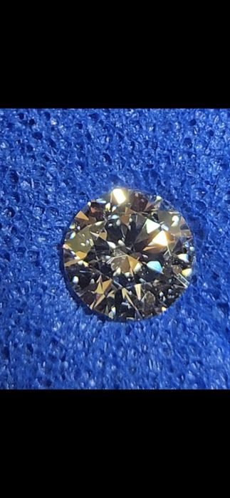 Diamant natural briliant 0.22CT, H, EX, EX, VG.
