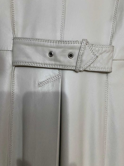 Зимно кожено женско палто