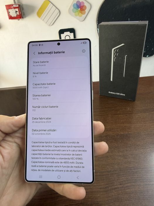 Vand Samsung S25 Ultra 256Gb full box impecabil