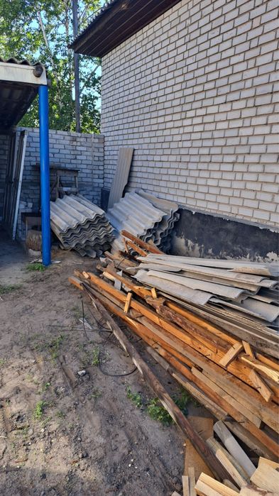 Продам б/у шифер. Половинки