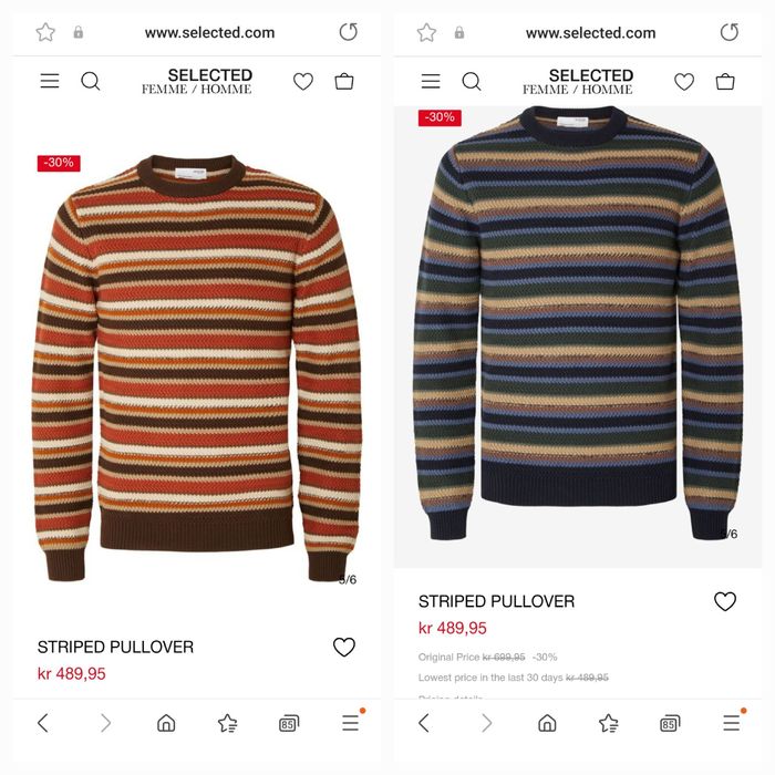 Pulover barbati M /L Selected Homme