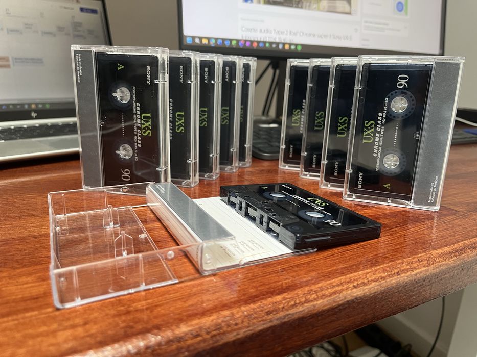 Set 10 casete audio Sony UX-S Tip II/CrO2 impecabile