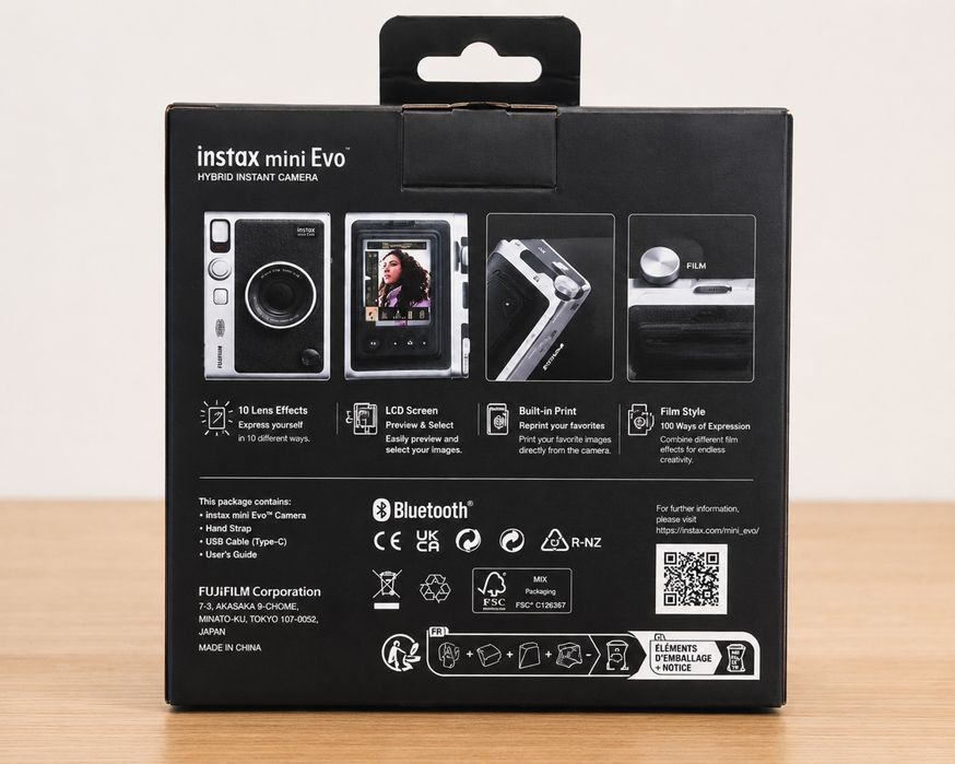 Fujifilm Aparat Instax mini evo Black Hybrid camera Nou la cutie nefolosit