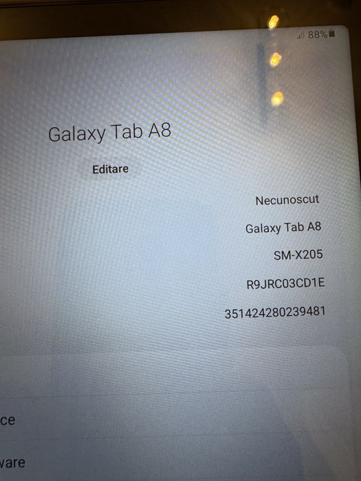 Samsung Galaxy Tab A8 X205 10.5 32GB memorie suport cartela SIM 4G SM-X205 tableta originala in stare foarte buna