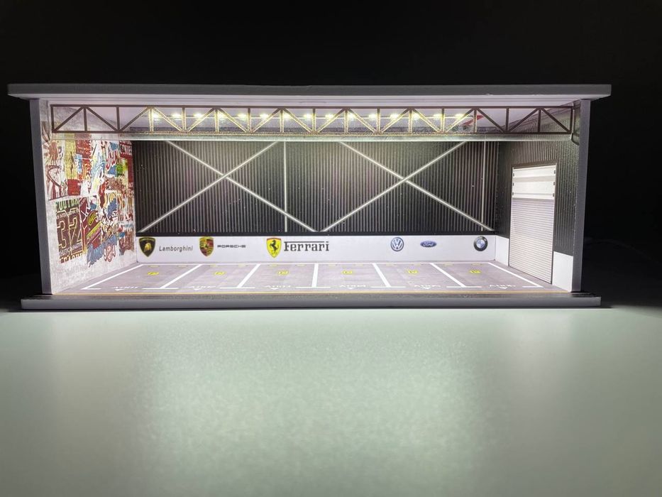 Парковка, гараж Hotwheels 1:64