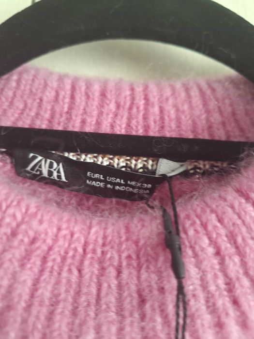 ZARA Д.пуловер, нов, 100%вълна, L