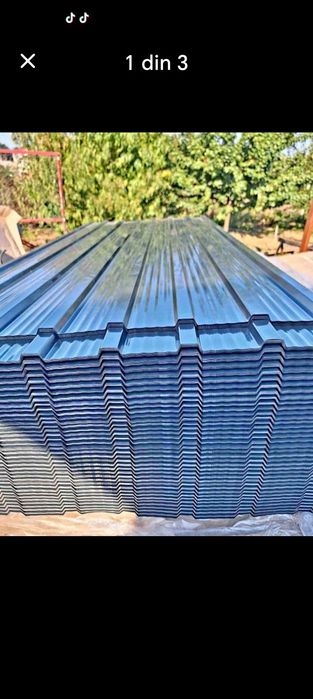 Tablă cutată colorată livrăm toată țara oferim livrare gratuită la dom