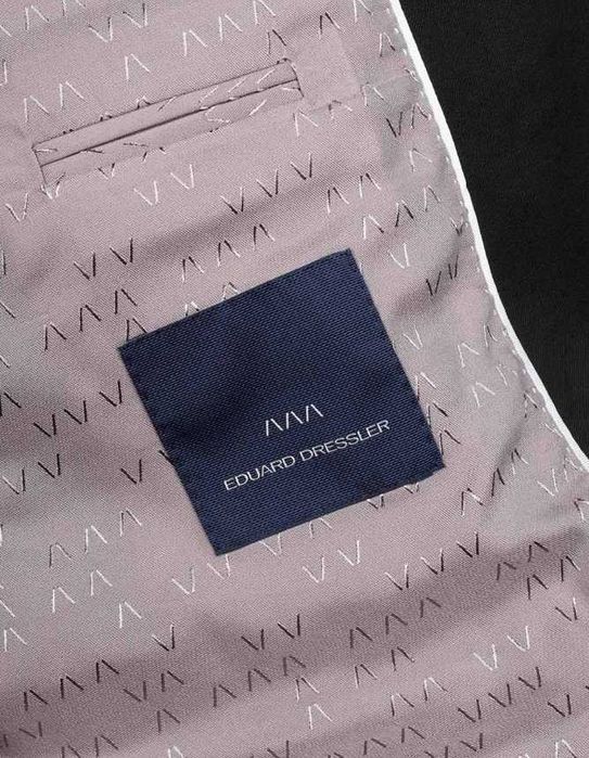 Sacou blazer de lux 50 L slim Eduard Dressler lana super 130's negru