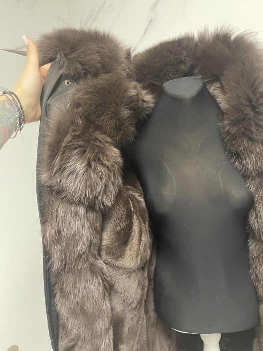 Parka blana naturala 2 fete