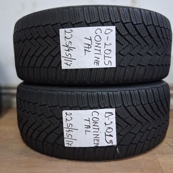 2×225/45/17 M+S CONTINENTAL 2015.Stare excelenta.
