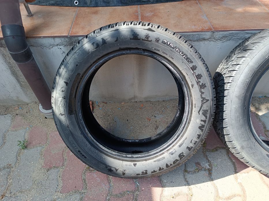 Vând set cauciucuri iarna 215/60/R17 de pe un Nissan Qashqai J11
