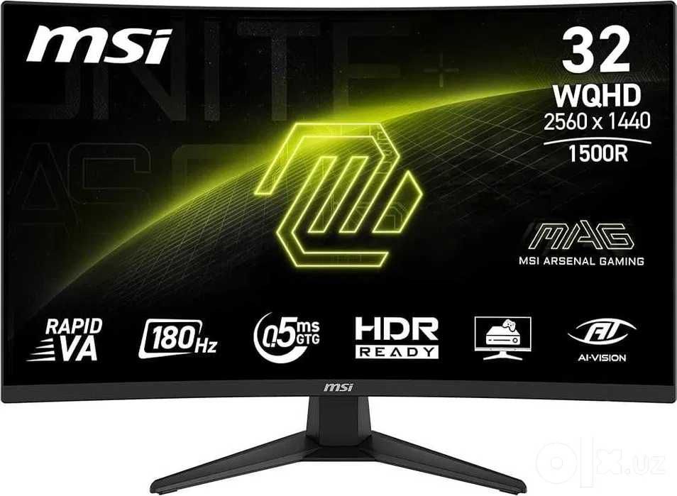 Игровой монитор MSI MAG 321CQF E18 2k 180hz Curved