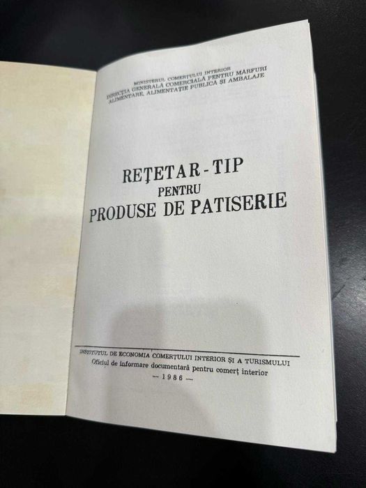 Rețetar-Tip pentru Produse de Patiserie (ediția 1986)