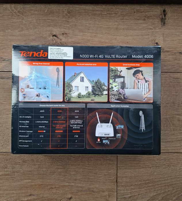 Router wireless TENDA N300 4G06