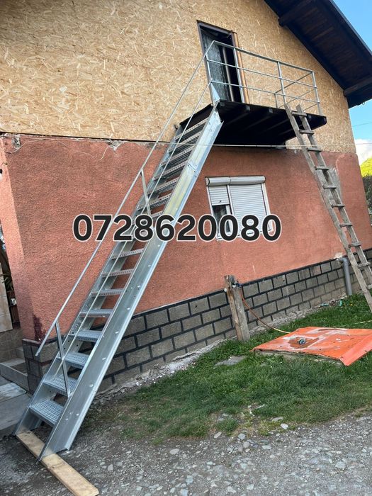 Scări metalice zincata
