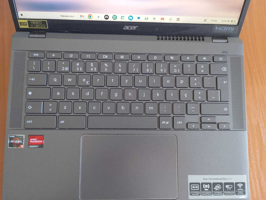 Acer Chromebook Plus 514 (N23C9) – 2024, батарея 100%