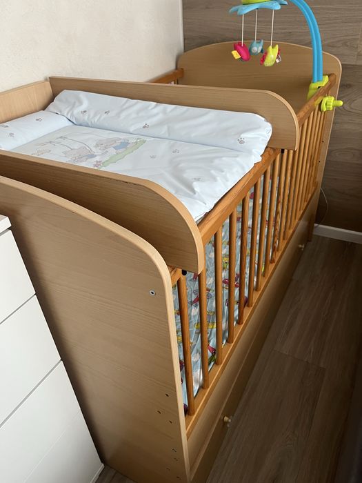 Детско дървено креватче 70х130