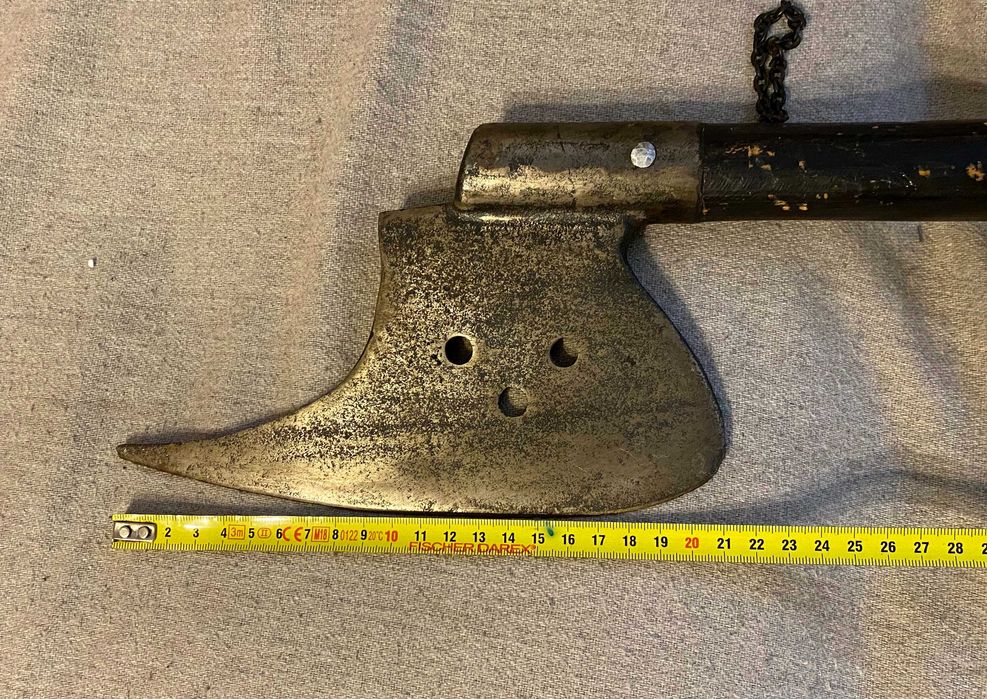 Arma de lupta medievala Battle Axe sec 15 germanica colectie vintage