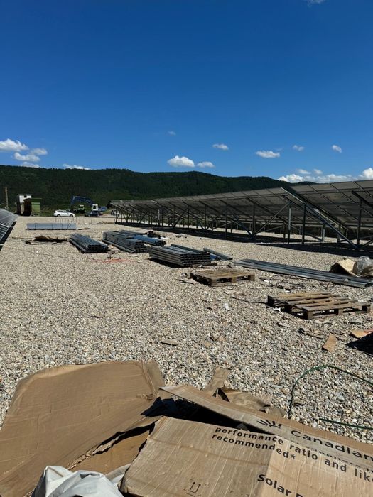 Structura metalica zincata pt montaj la sol panouri fotovoltaice