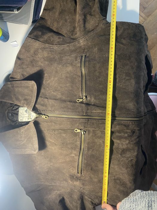 Geaca/Jacheta din piele intoarsa pentru barbati