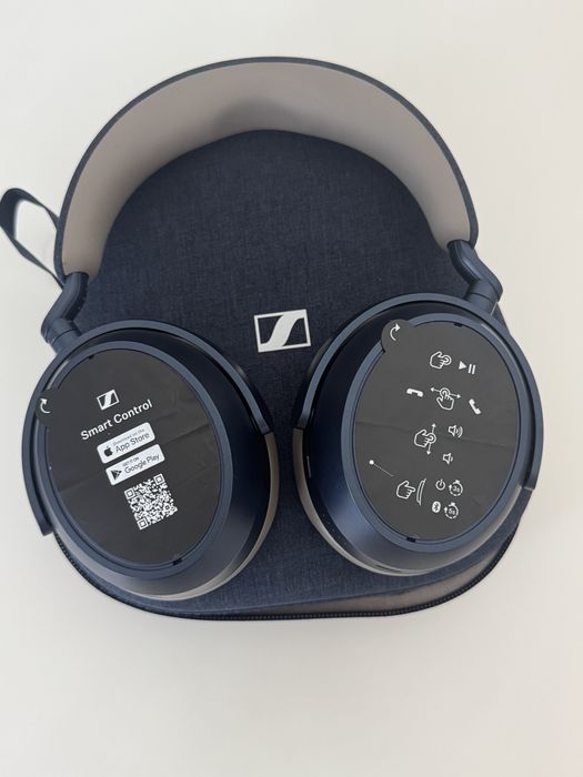 Безжични слушалки Sennheiser - Momentum 4 Wireless, ANC, сини