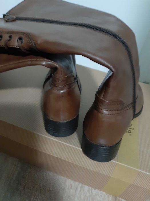 Cizme dama inalte OTTER, din piele rezistenta, stil clasic, nepurtate