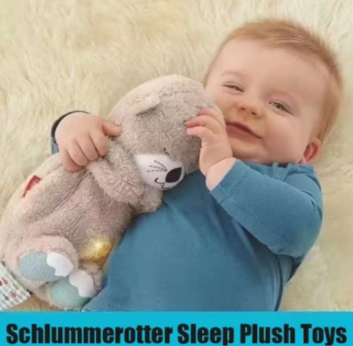 Плюшена играчка Видра Бял шум Нежни звуци за успокояване