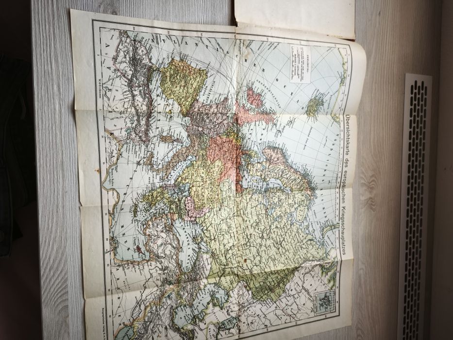 Harti din ww1 Germania -Kriegs Atlas 1915