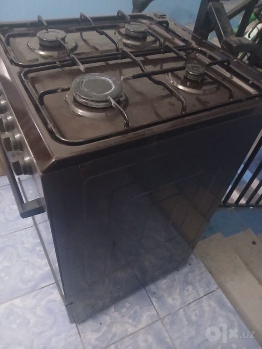 Газовая плита в рабочем состоянии