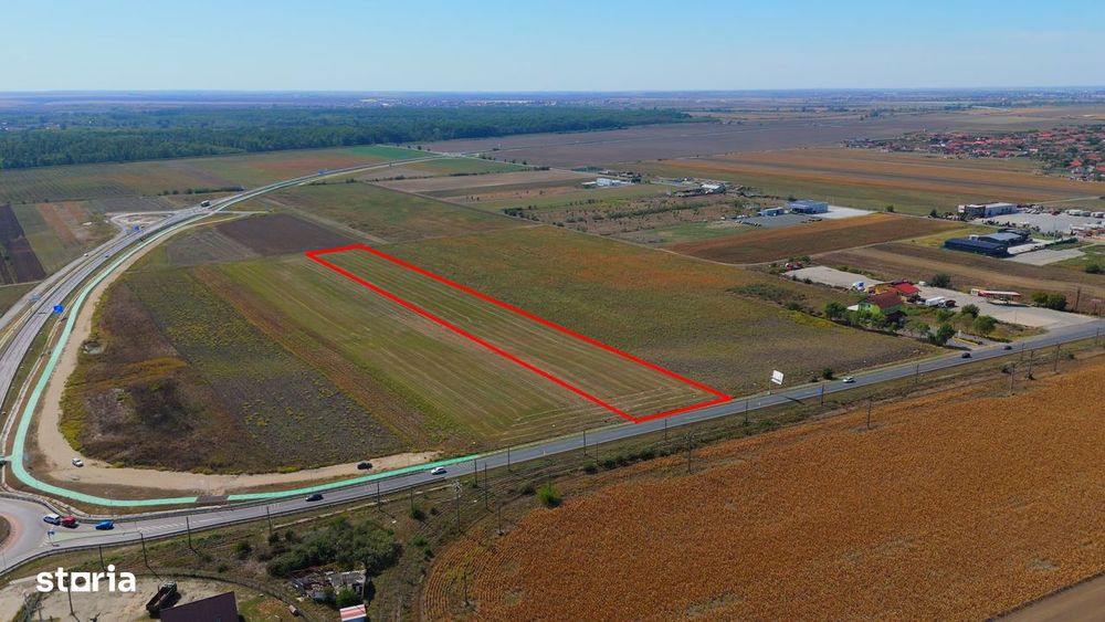 Teren de vânzare — 10.000 mp - la DN/E68 | acces din DN 69B — Arad