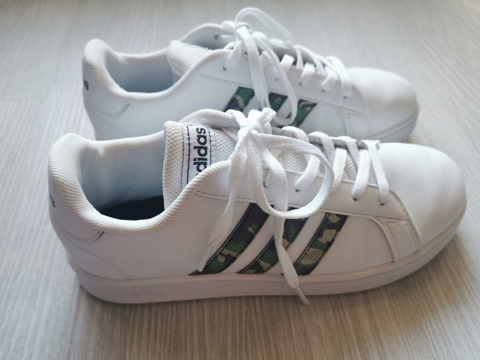 adidas - Маратонки grand court 2.0 k 36.2/3, Бял