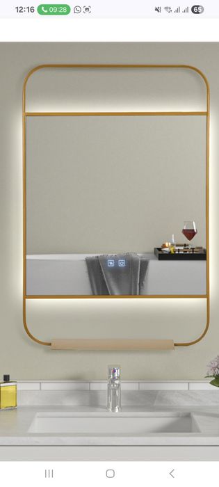 Oglinda baie led