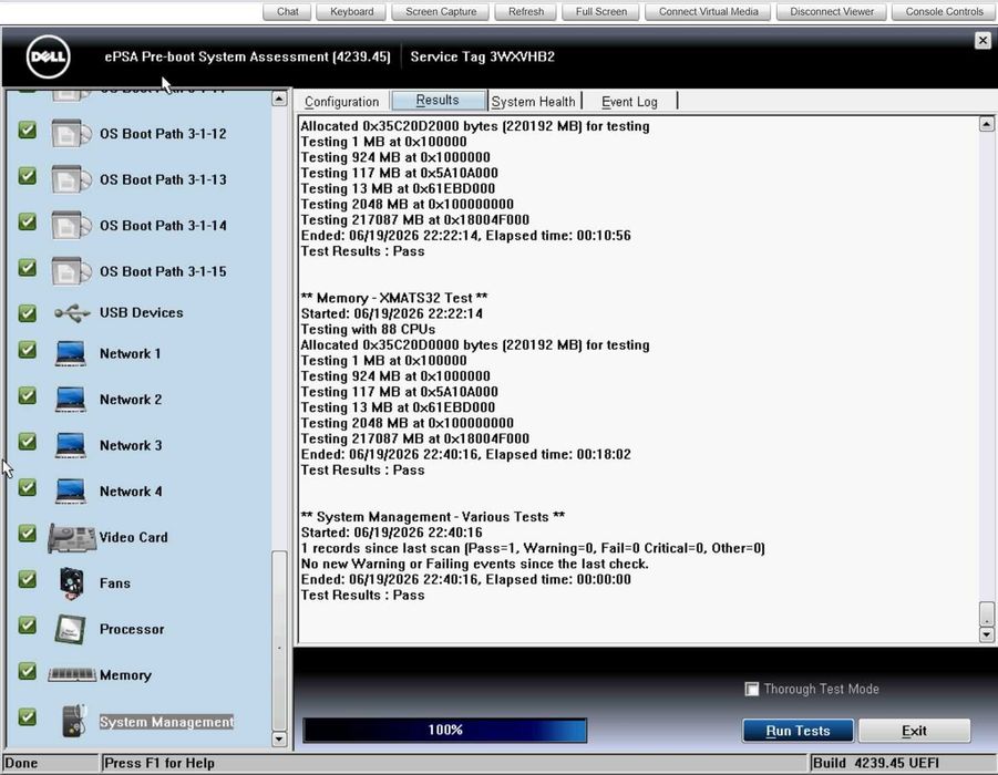 Server Dell R730 - 232 GB Ram / 88 TH