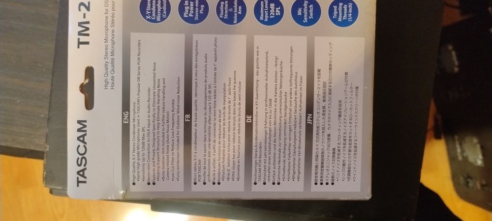 Stereo Condenser Microphone за Фотоапарат TASCAM