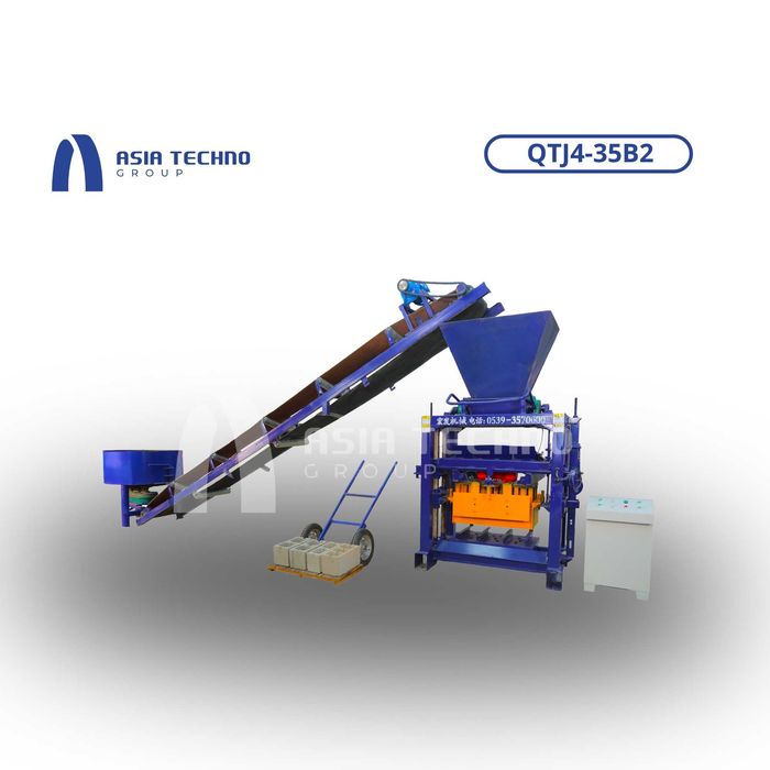 Шлакаблок | Шлакоблок станок| Shlakablok | Shlakoblok stanok QTJ4-35B