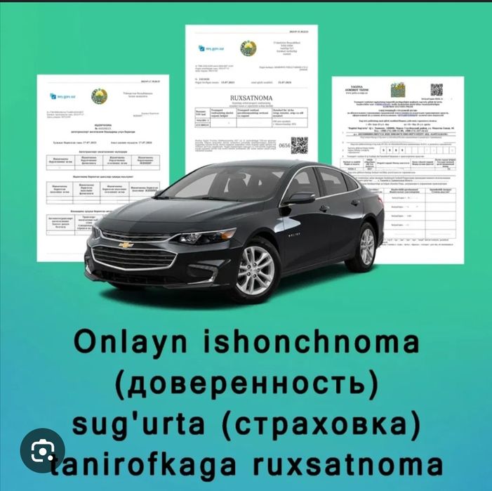 Avtomibillar uchun online xizmat korsatish