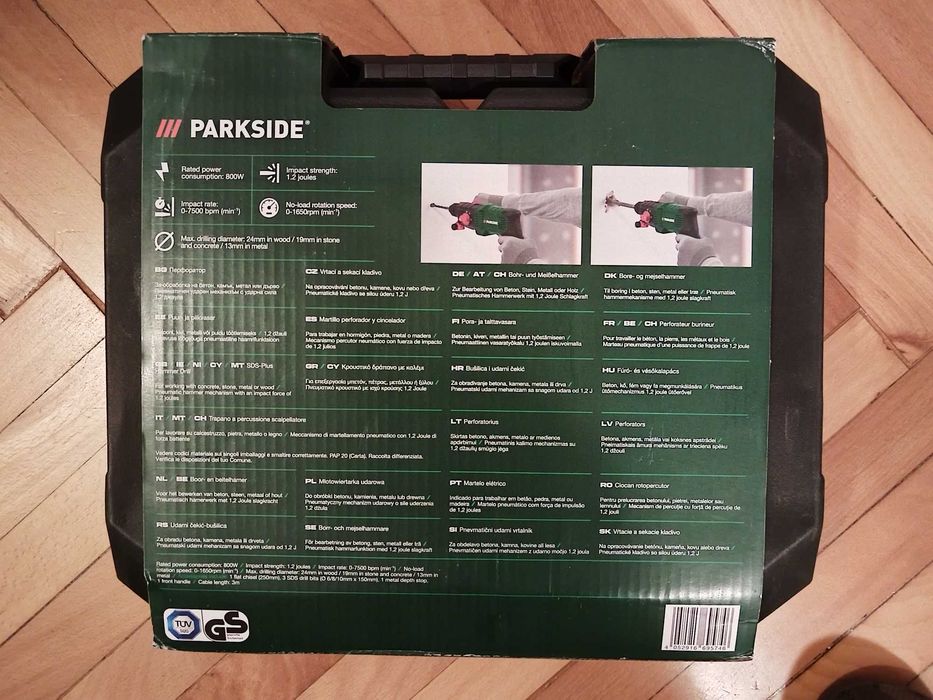 Masina de gaurit rotopercutor Parkside SDS-Plus